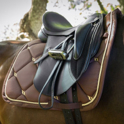 Tapis de Selle Dressage Night Collection Back On Track Café Marron Tapis de Selle Dressage Night Collection Back On Track Café Marron