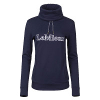Sweatshirt met opstaande kraag LeMieux met capuchon Marineblauw Sweatshirt met opstaande kraag LeMieux met capuchon Marineblauw