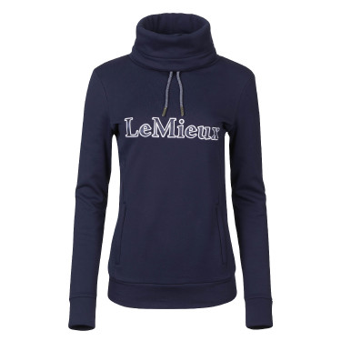 Sweatshirt met opstaande kraag LeMieux met capuchon Marineblauw