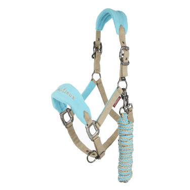 Halster en longe Lemieux Vogue Azur Blauw