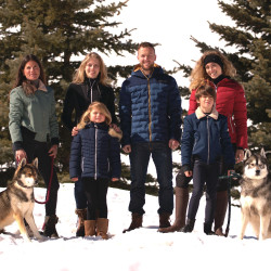 Parka Flags & Cup kind Niskiki Marineblauw