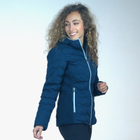 Parka Technique Flags & Cup Damen Atka Marineblauw