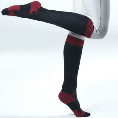 Sokken Flags & Cup uniseks Emo Kaviaar / rood Zwart