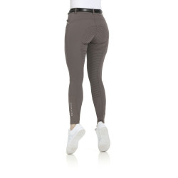 Broek Equithème Gizel siliconen zitvlak Taupe Bruin