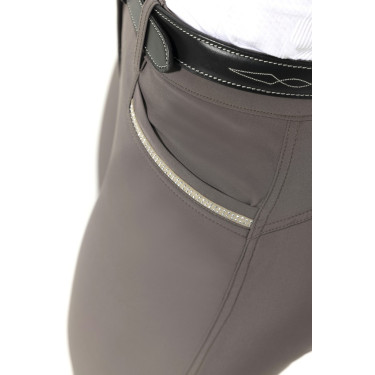 Broek Equithème Gizel siliconen zitvlak Taupe Bruin Broek Equithème Gizel siliconen zitvlak Taupe Bruin