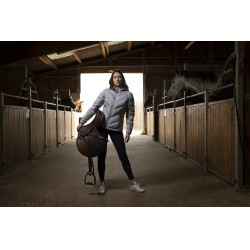 Veste matelassée Equithème Lara Gris chiné
