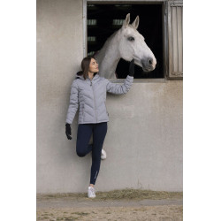 Veste matelassée Equithème Lara Gris chiné