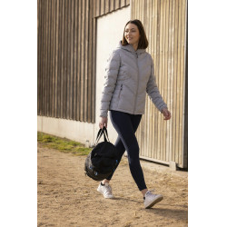 Gewatteerde jas Equithème Lara Gemêleerd grijs