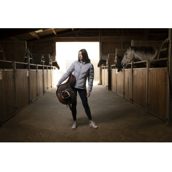 Veste matelassée Equithème Lara Gris chiné