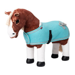 Couverture de concours pour jouet Mini Poney LeMieux Azure Bleu