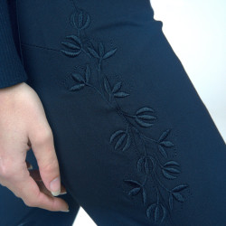 Pantalon Flags & Cup Nakina femme Bleu marine Pantalon Flags & Cup Nakina femme Bleu marine