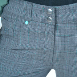 Pantalon Flags & Cup Checks femme Gris Pantalon Flags & Cup Checks femme Gris