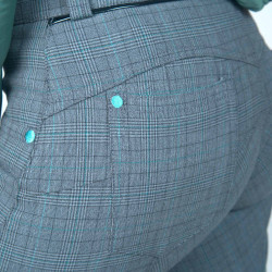 Damesbroek Flags & Cup Checks Grijs Damesbroek Flags & Cup Checks Grijs