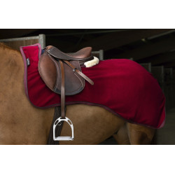 Couvre-reins polaire Equithème Teddy Bordeaux