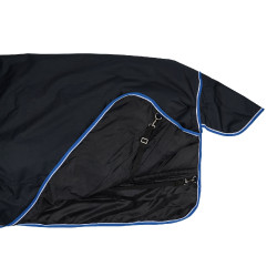 Couverture d'extérieur Horze Glasgow 350 g Bleu foncé Couverture d'extérieur Horze Glasgow 350 g Bleu foncé