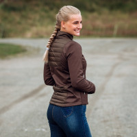 Hybride softshell-jas Horze Maeve dames Melkchocolade Bruin Hybride softshell-jas Horze Maeve dames Melkchocolade Bruin