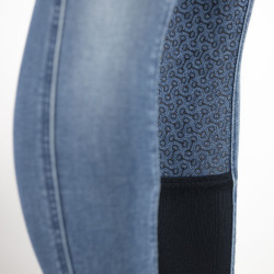 Jean Fond intégral Silicone taille haute Kaia femme Horze Bleu Jean Fond intégral Silicone taille haute Kaia femme Horze Bleu