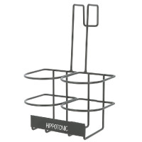 Fleshouder Hippotonic met haken Zwart