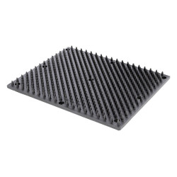 Plaque grattoir murale Kerbl Noir
