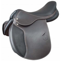 Selle mixte cuir Quercy T de T Chocolat Marron