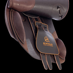 Selle d'obstacle en cuir Acavallo Veneziano Marron foncé Selle d'obstacle en cuir Acavallo Veneziano Marron foncé