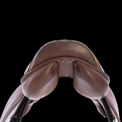 Selle d'obstacle en cuir Acavallo Veneziano Marron foncé Selle d'obstacle en cuir Acavallo Veneziano Marron foncé