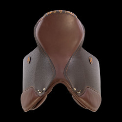 Selle d'obstacle en cuir Acavallo Veneziano Marron foncé Selle d'obstacle en cuir Acavallo Veneziano Marron foncé