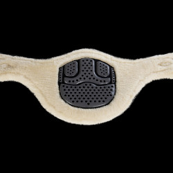 Singel Acavallo Gel & Pvc Verwijderbare voering van wol Zwart