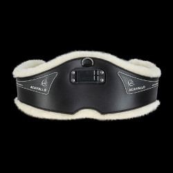 Sangle Anatomique Acavallo Gel & Pvc Doublure En Laine Amovible Noir Sangle Anatomique Acavallo Gel & Pvc Doublure En Laine Amovible Noir