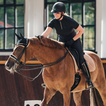 Zadeldek Dressuur Night Collection Back On Track Nougat Bruin Zadeldek Dressuur Night Collection Back On Track Nougat Bruin