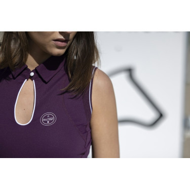 Polo Equithème Sarah zonder mouwen Pruim Violet