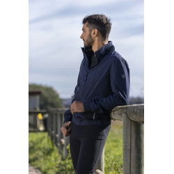 Blouson imperméable Equithème Hugo Bleu marine