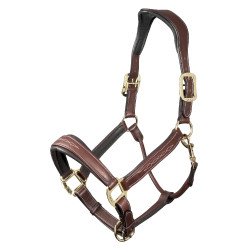 Licol en cuir cousu LeMieux Marron