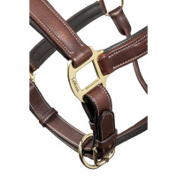 Licol en cuir cousu LeMieux Marron