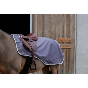 Zadeldeken Equithème Tyrex 1200D gerecycled met fleecevoering