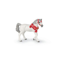 Witte Arabische paard in...