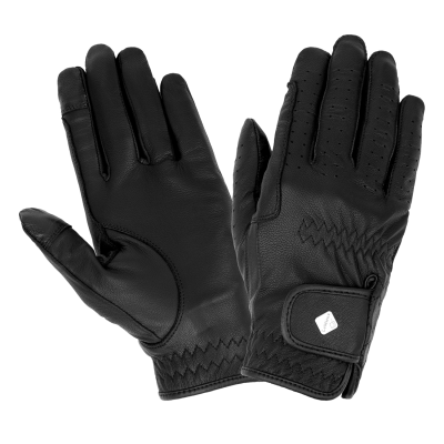 Gants d'équitation en cuir Classic LeMieux Noir