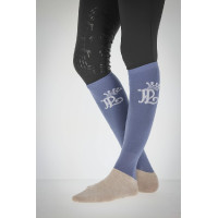 Chaussette Pénélope Concours Bleu vintage / crème