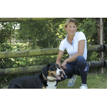 Wedstrijdpolo Pénélope Madrid met korte mouwen Wit Wedstrijdpolo Pénélope Madrid met korte mouwen Wit