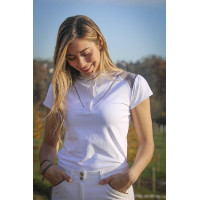 Polo de concours Pénélope Venise Blanc / taupe Polo de concours Pénélope Venise Blanc / taupe