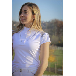 Polo de concours Pénélope Venise Blanc / taupe Polo de concours Pénélope Venise Blanc / taupe
