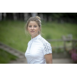 Polo Pénélope Anais Korte mouwen Wit