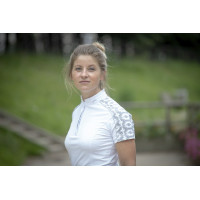 Polo Pénélope Anais Manches courtes Blanc Polo Pénélope Anais Manches courtes Blanc