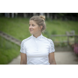 Polo Pénélope Anais Manches courtes Blanc