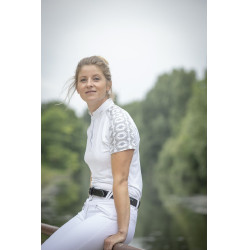 Polo Pénélope Anais Manches courtes Blanc