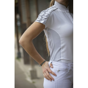 Polo Pénélope Anais Korte mouwen Wit