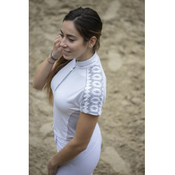 Polo Pénélope Anais Manches courtes Blanc