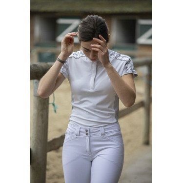 Polo Pénélope Anais Korte mouwen Wit