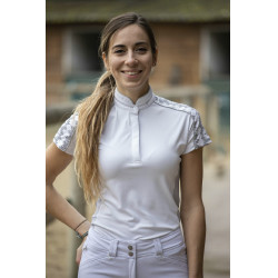 Polo Pénélope Anais Korte mouwen Wit