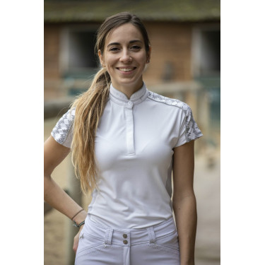 Polo Pénélope Anais Korte mouwen Wit